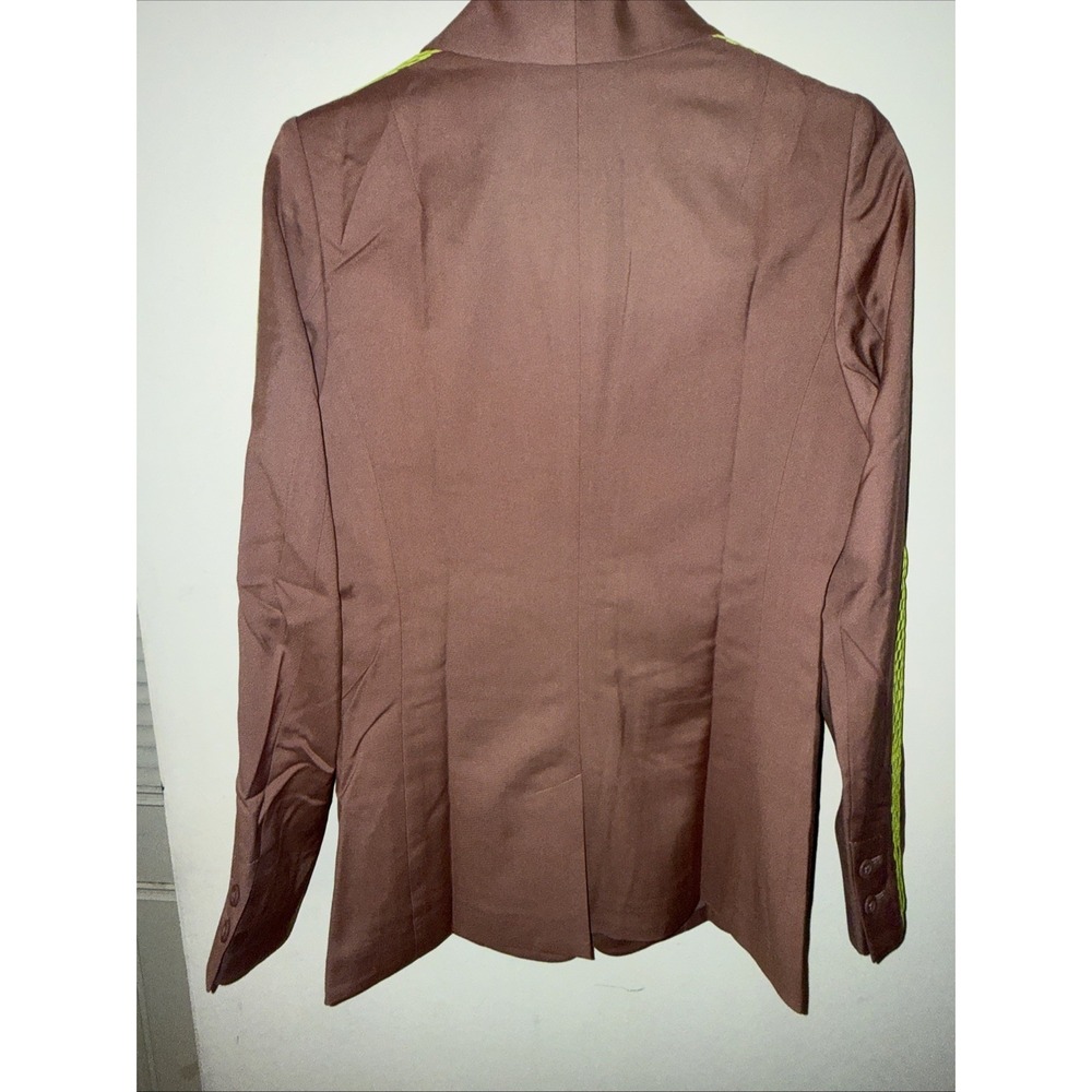 Wildfang  Tux Jacket Blazer S Rose Neon Stripe Funky - Picture 3 of 3